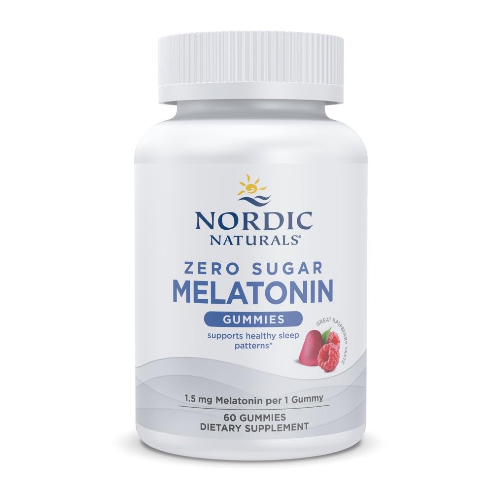 Nordic Naturals frasco frontal mostrando gominolas y beneficio sin azúcar