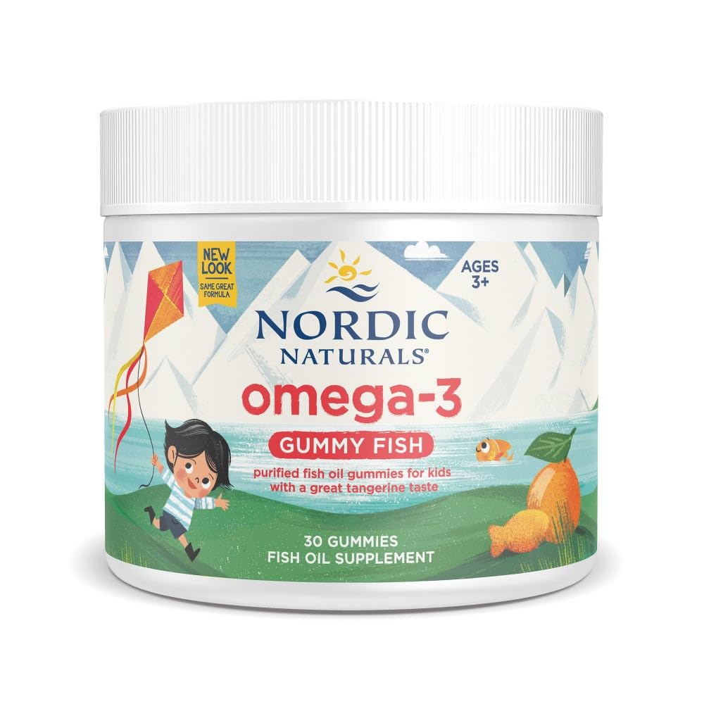 Nordic Naturals frontal del envase mostrando 30 gomitas y beneficios