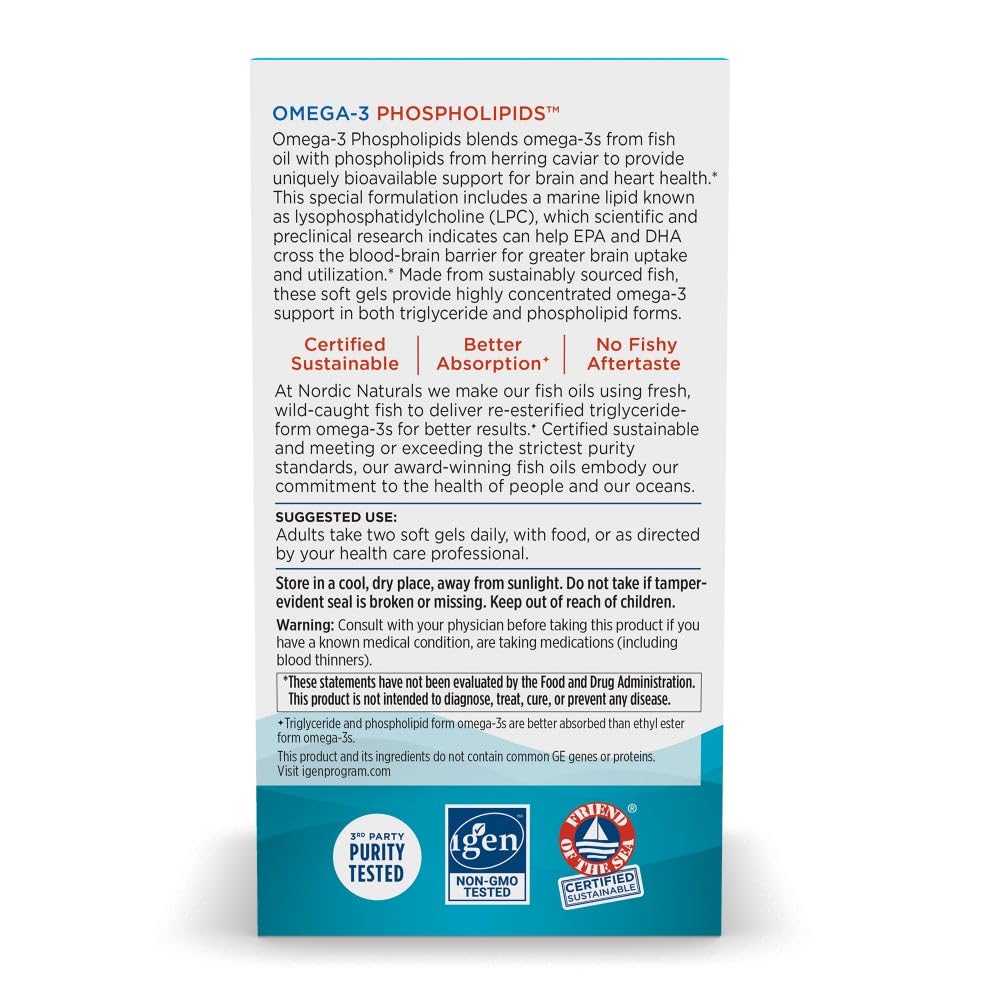 Nordic Naturals ingredientes: huevas de arenque sostenibles y aceite marino