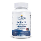 Nordic Naturals frasco frontal con gominolas multivitamínicas y beneficios de conveniencia