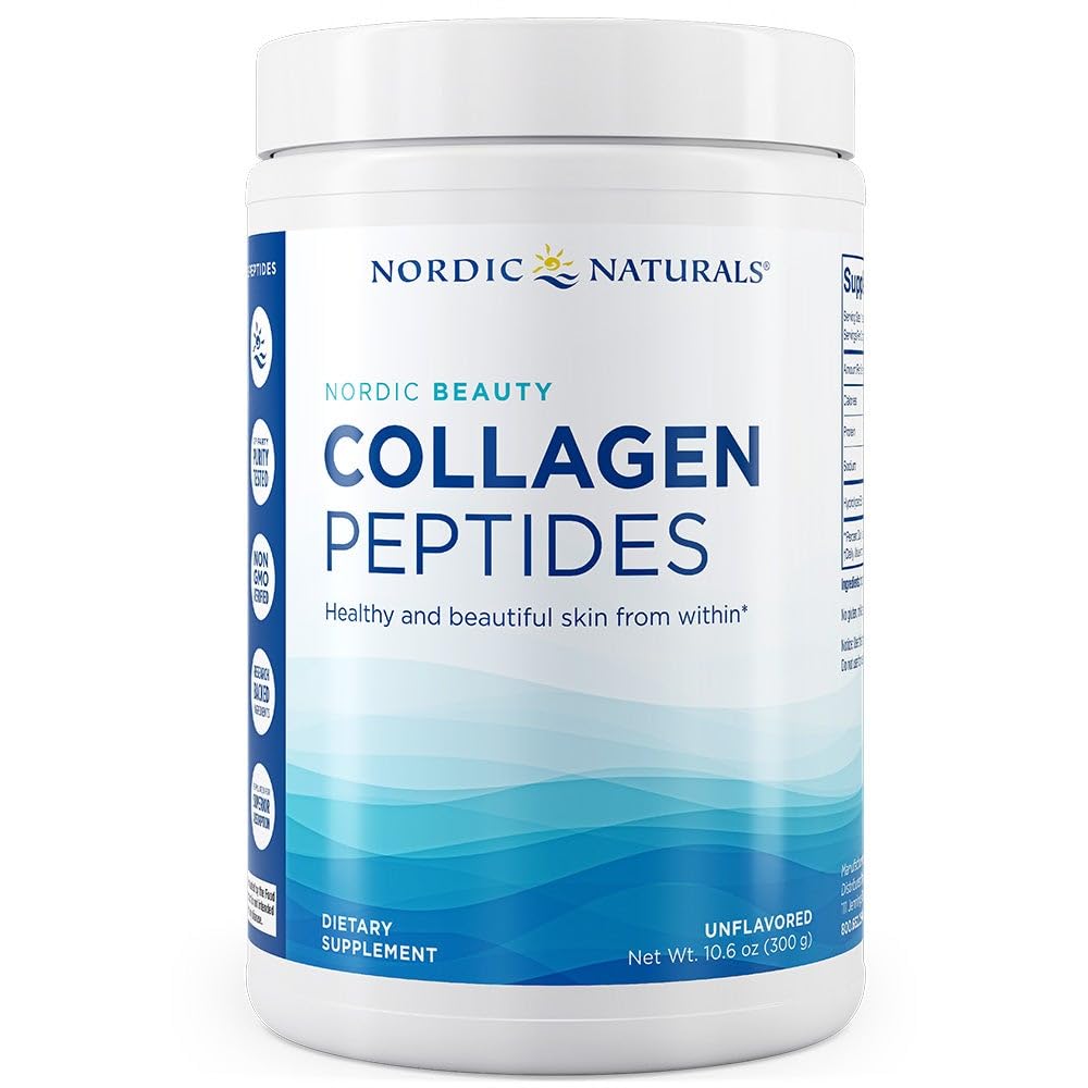 Nordic Naturals frasco frontal mostrando el producto y pureza