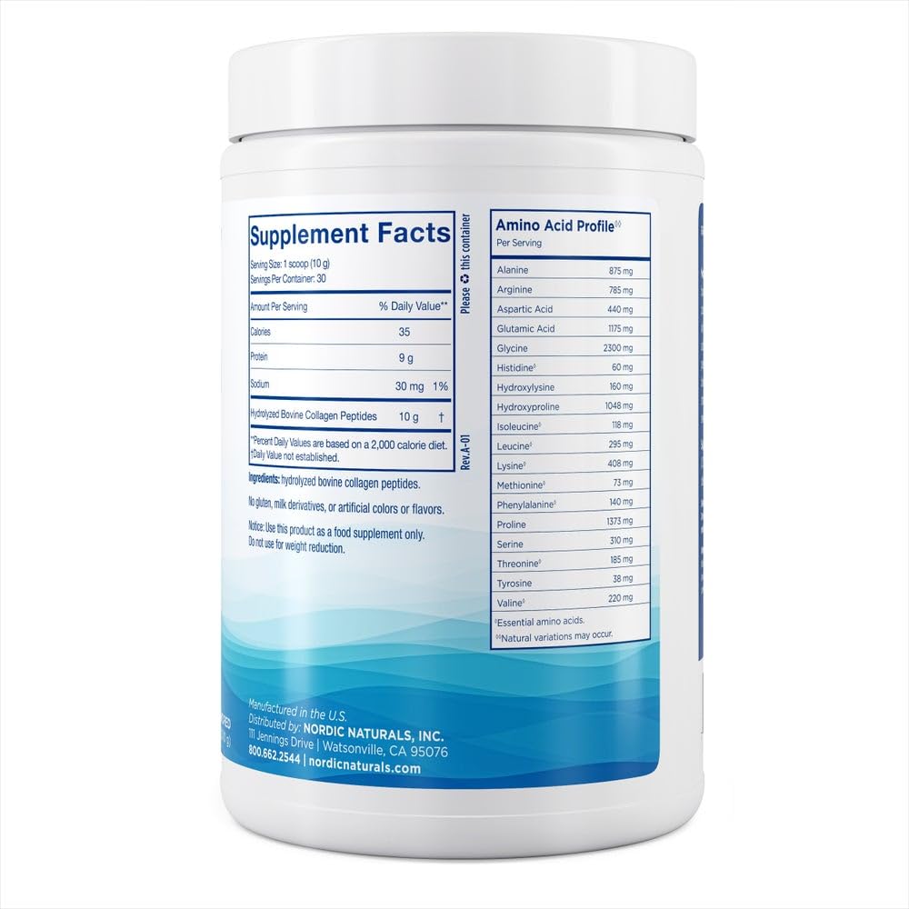 Nordic Naturals textura del polvo para fácil disolución y mezcla