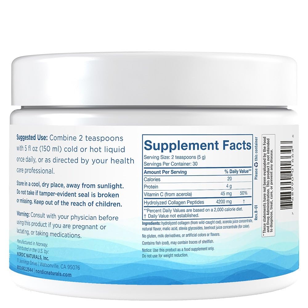 Nordic Naturals polvo textura en primer plano que facilita mezcla rápida