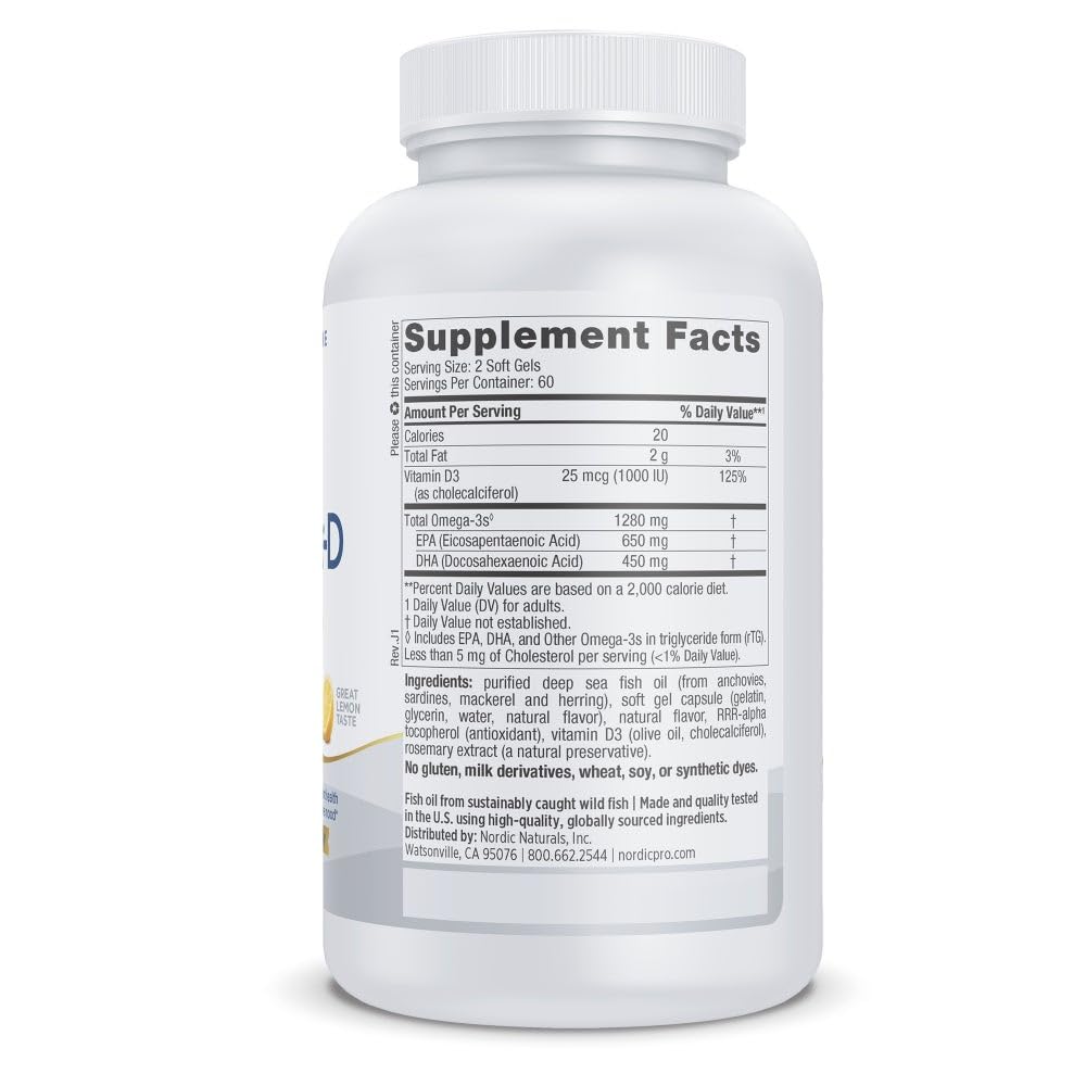 Nordic Naturals cápsula blanda partida mostrando aceite y absorción