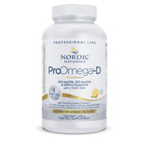 Nordic Naturals frasco ProOmega-D frontal mostrando envase y marca