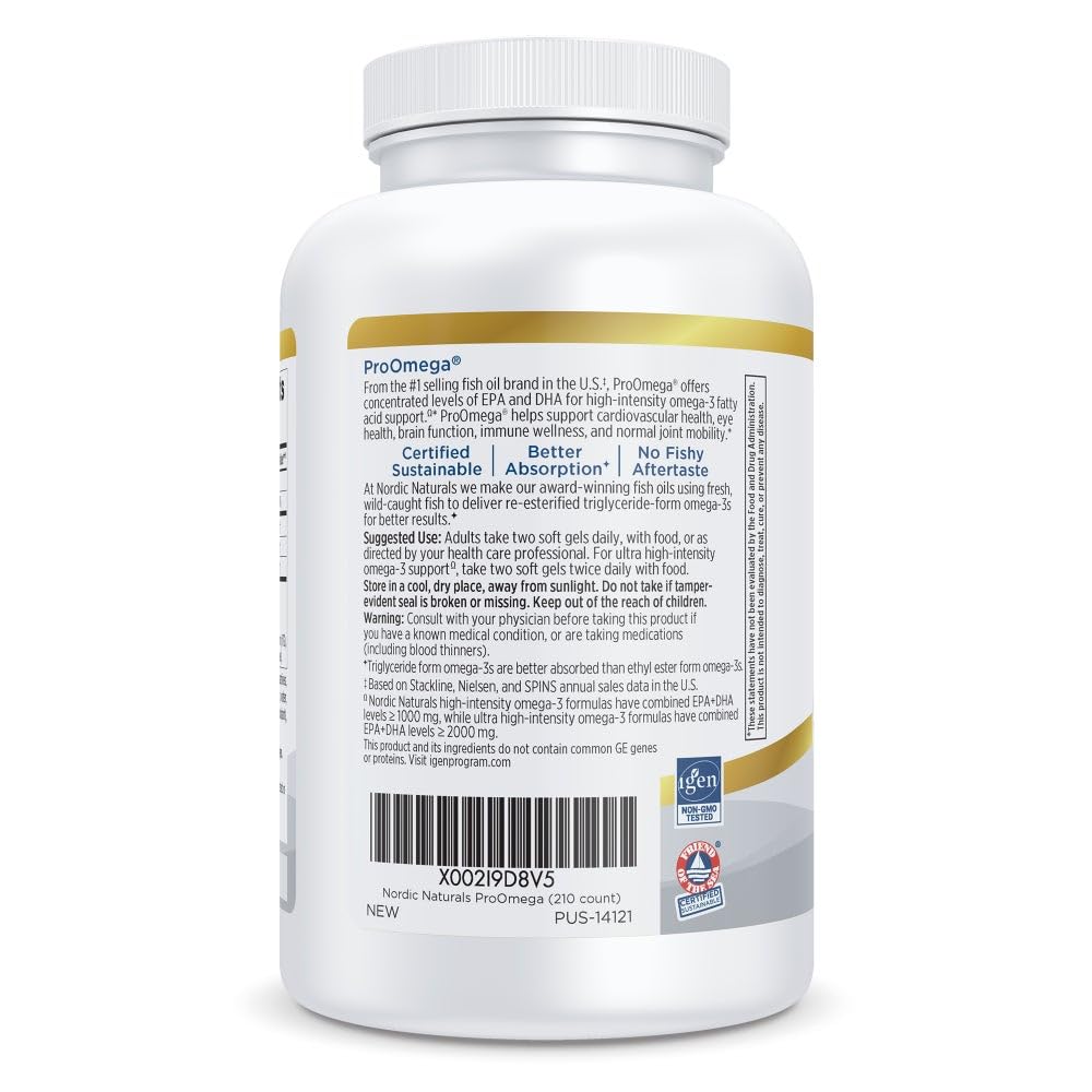 Nordic Naturals envase en mesa en contexto cotidiano que inspira uso regular