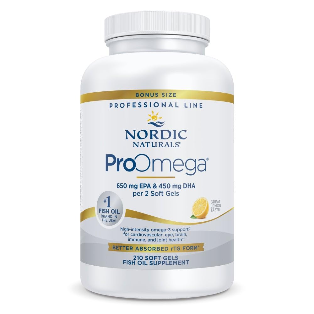 Nordic Naturals envase frontal mostrando aroma limón y cantidad, fácil identificación