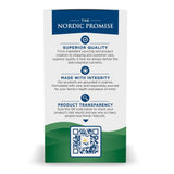 Nordic Naturals etiqueta con lista de ingredientes y certificados