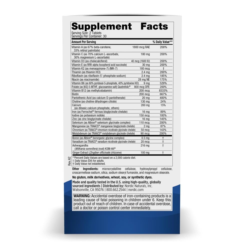 Nordic Naturals primer plano de la tableta que muestra textura y calidad