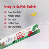 Nordic Naturals textura y color del polvo mixed berry, atractivo para niños