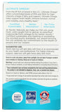 Nordic Naturals etiqueta lateral con información de porción y certificaciones