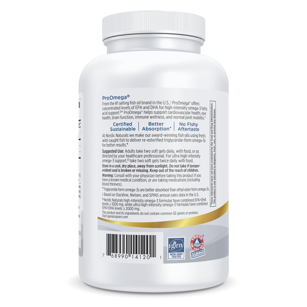 Nordic Naturals cápsula junto a vaso de agua, uso práctico en la mañana