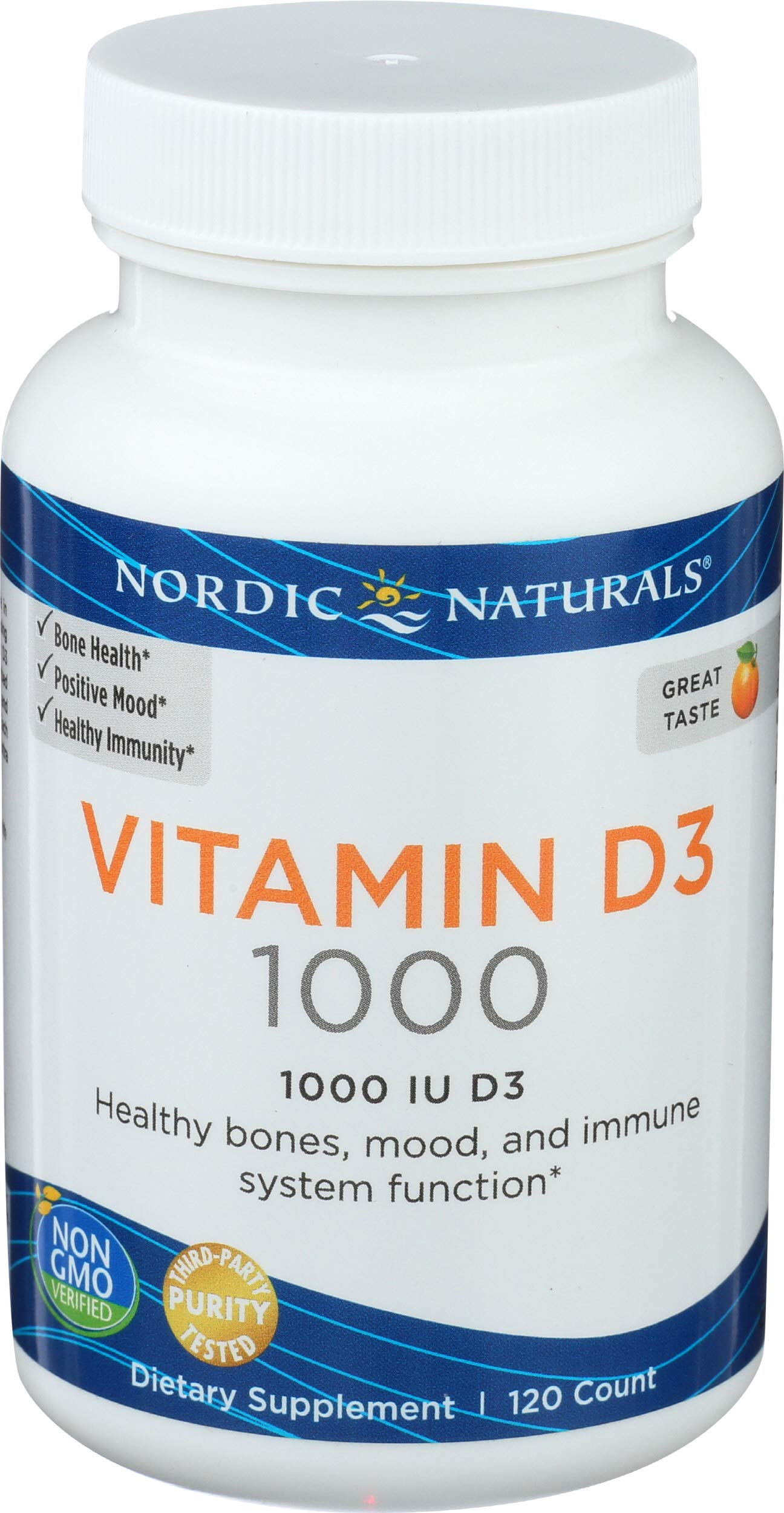 Nordic Naturals cápsula mini en mano mostrando tamaño fácil de tragar