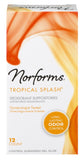 Norforms empaque frontal mostrando caja y beneficios frescura tropical