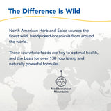 NORTH AMERICAN HERB & SPICE comparativa de tamaño de la cápsula frente a moneda