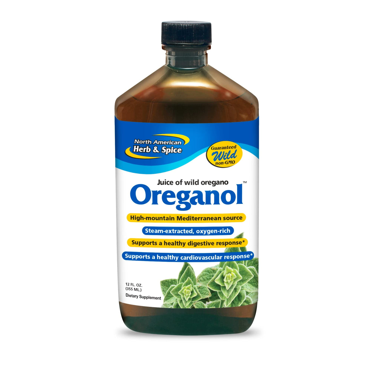 NORTH AMERICAN HERB & SPICE envase frontal Oreganol P73 muestra confianza