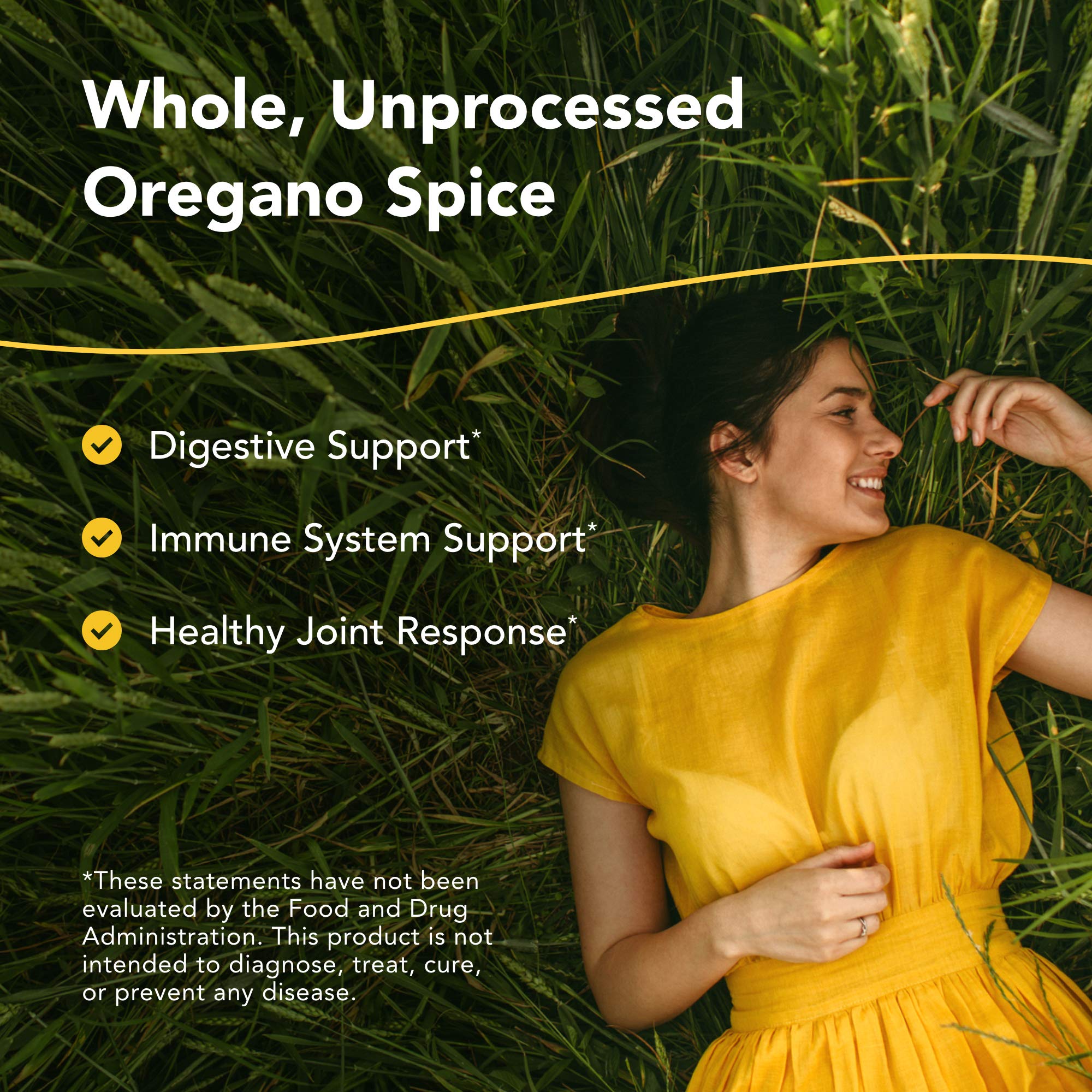 NORTH AMERICAN HERB & SPICE etiqueta nutricional clara y lista de ingredientes