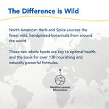 NORTH AMERICAN HERB & SPICE PurelyMin cápsulas junto a regla para comparar tamaño y dosificación