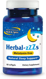 NORTH AMERICAN HERB & SPICE envase frontal Herbal-zzZs mostrando beneficios de sueño