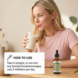 North Wellness en ritual matutino con la botella junto a una taza para integración diaria