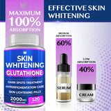 NORTHERN CROWN COSMETICS 120 cápsulas desplegadas para apreciar cantidad y uso prolongado
