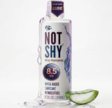 NOTSHY envase frontal mostrando diseño y volumen, beneficios de pureza