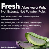 NOTSHY textura con pulpa de aloe vera, hidratación y deslizamiento natural