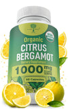 Nourishing Nutrients envase frontal mostrando suplemento bergamota, confianza visual