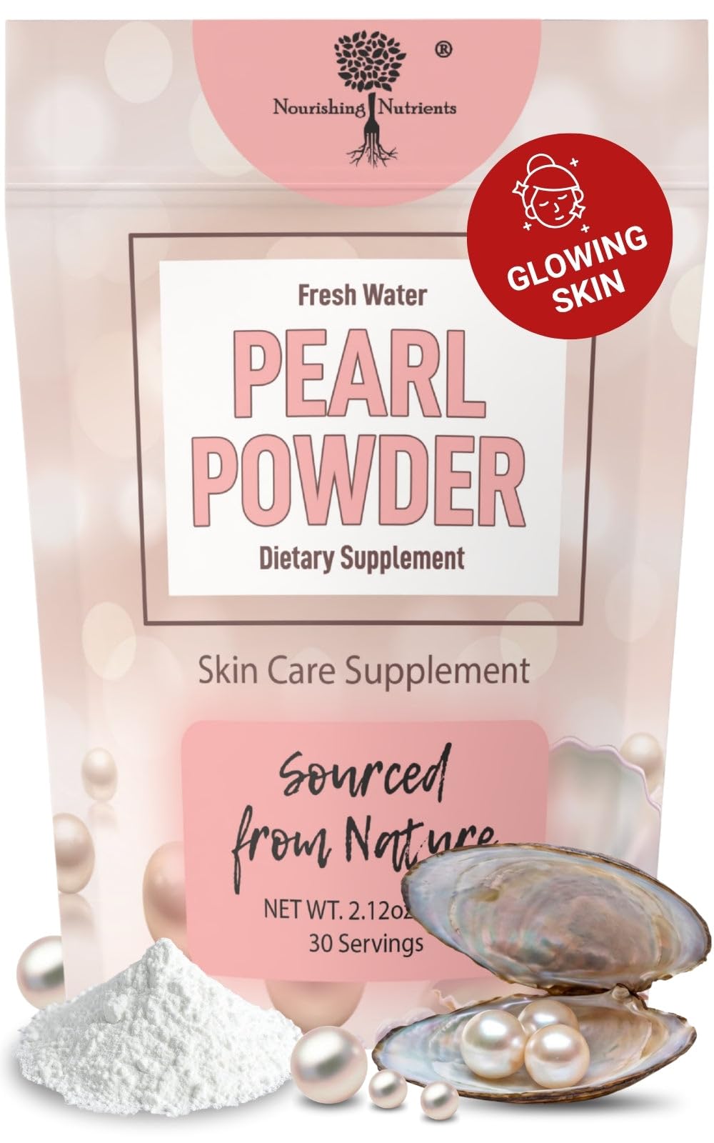 Nourishing Nutrients empaque frontal mostrando 60g y pureza