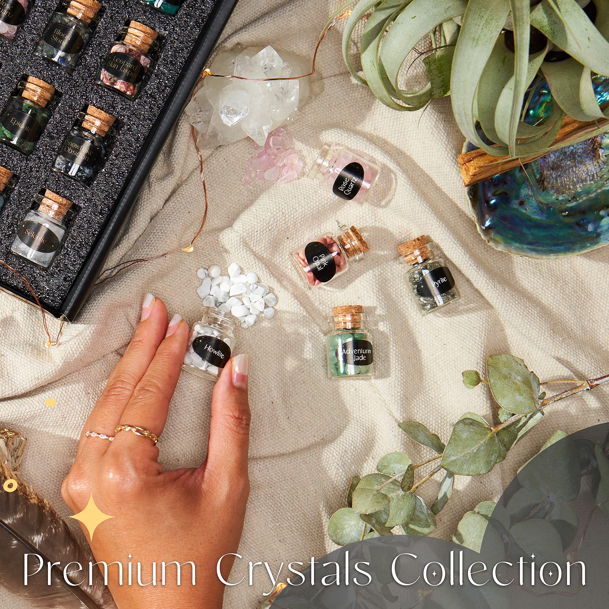 Nova Crystals caja de regalo con frascos, presentación lista para obsequio