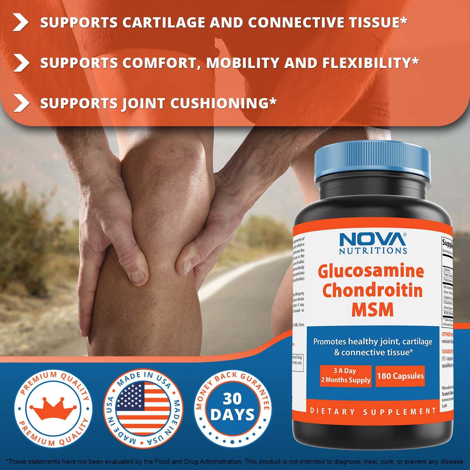 Nova Nutritions detalle de cápsula para ver la textura y composición pura