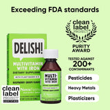 NovaFerrum Delish gotero con líquido resaltando textura y dosificación precisa
