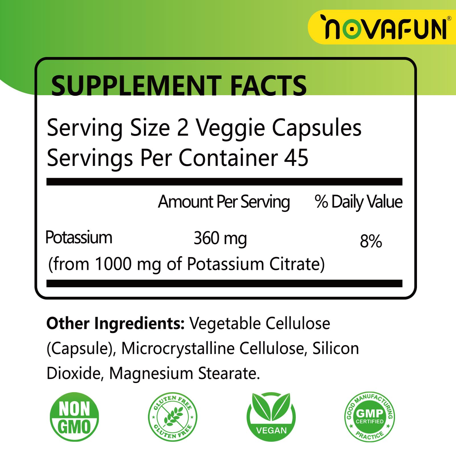 Novafun primer plano de cápsulas que destaca su superficie lisa y facilidad para tragar