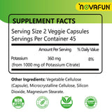 Novafun primer plano de cápsulas que destaca su superficie lisa y facilidad para tragar