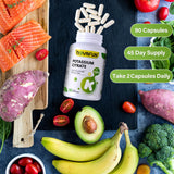 Novafun cápsulas en cuenco revelando textura uniforme y formulación vegana