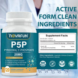 Novafun gráfico comparativo resaltando mayor biodisponibilidad P5P