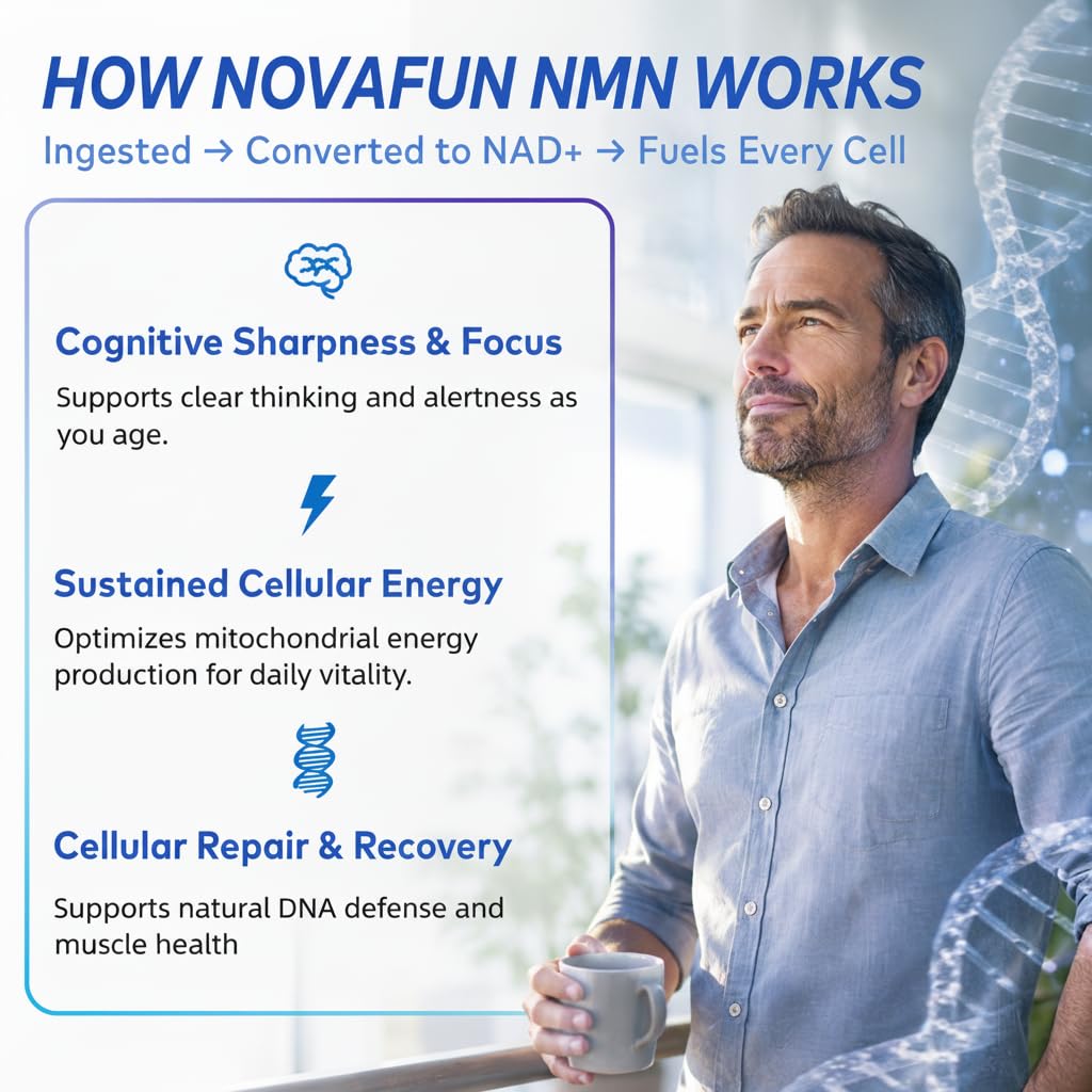 Novafun frasco junto a una regla para comparar tamaño práctico