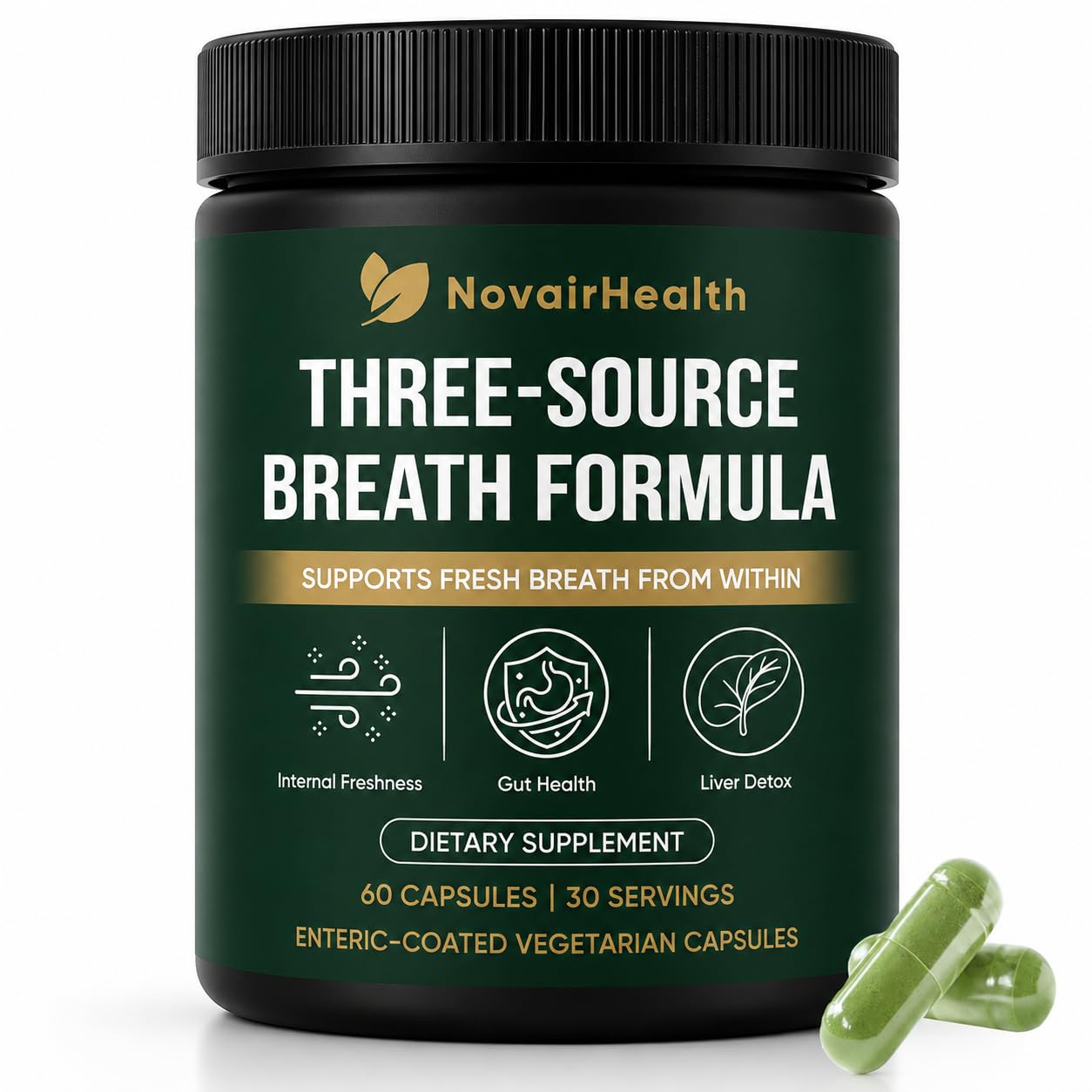 NovairHealth Nouri frente del empaque mostrando beneficios visibles