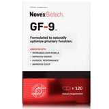 Novex Biotech GF-9 frente del envase mostrando fórmula patentada y confianza