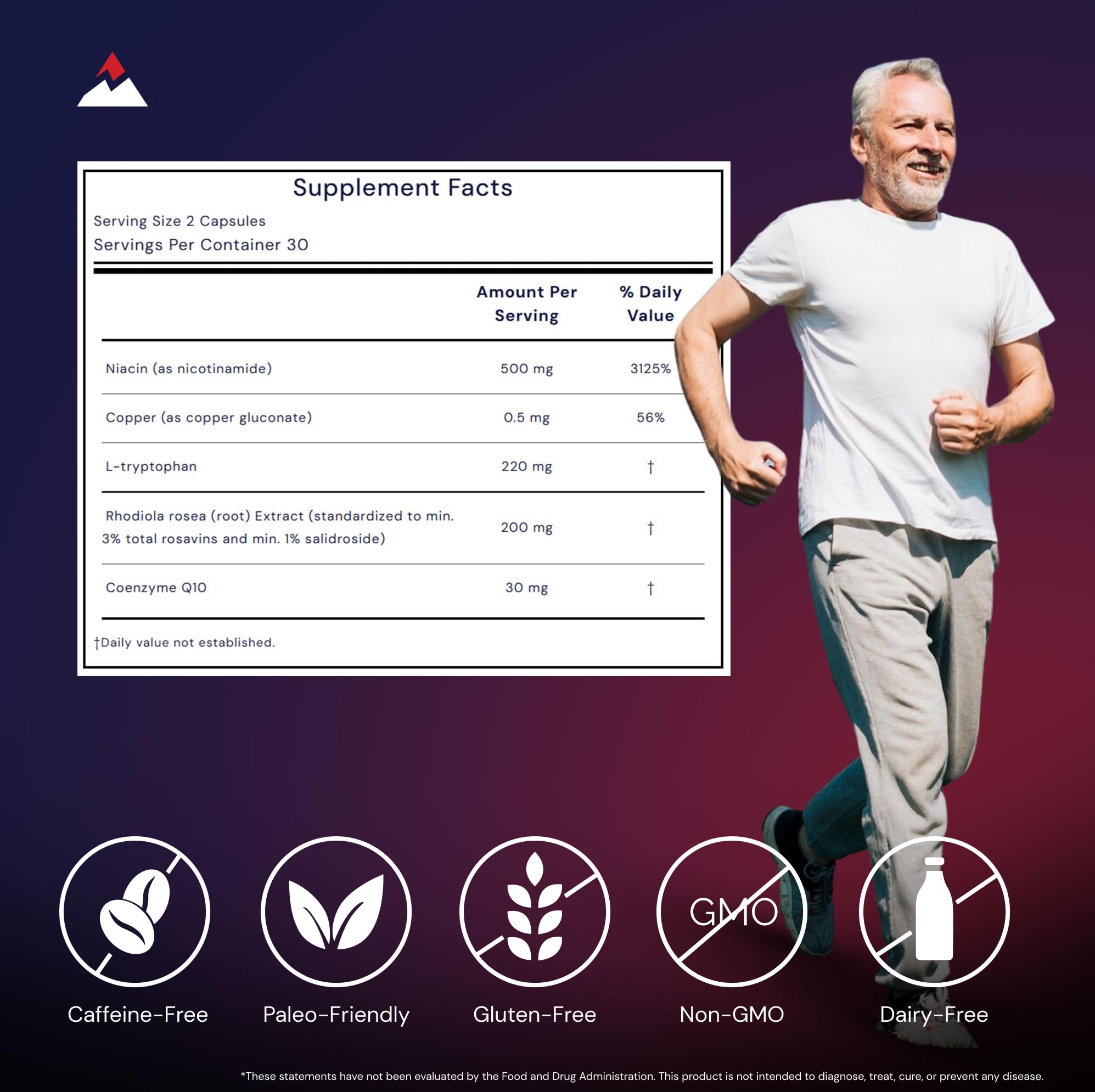 Novex Biotech frasco abierto con 60 cápsulas visibles para conteo