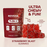 Novexa Health frasco en encimera de cocina, integración en rutina diaria