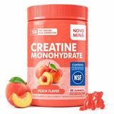 Novomins Nutrition frasco frontal mostrando gominolas veganas y dosis