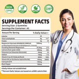 Novomins Nutrition tarro abierto con gominolas visibles y acceso práctico diario