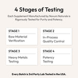 Novum Naturals producto en mano para apreciar tamaño y dosificación