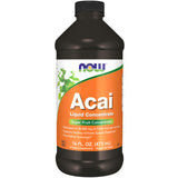 NOW Acai frasco frontal mostrando etiqueta y volumen beneficio antioxidante