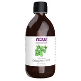 NOW botella de aceite de menta 16 oz vista frontal con aroma vigorizante