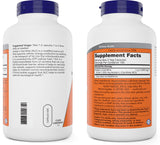 NOW Foods cápsula abierta con polvo interior mostrando alta biodisponibilidad clara