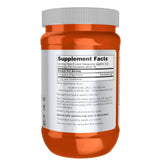 Polvo fino de NOW L-Arginine primer plano que muestra textura pura