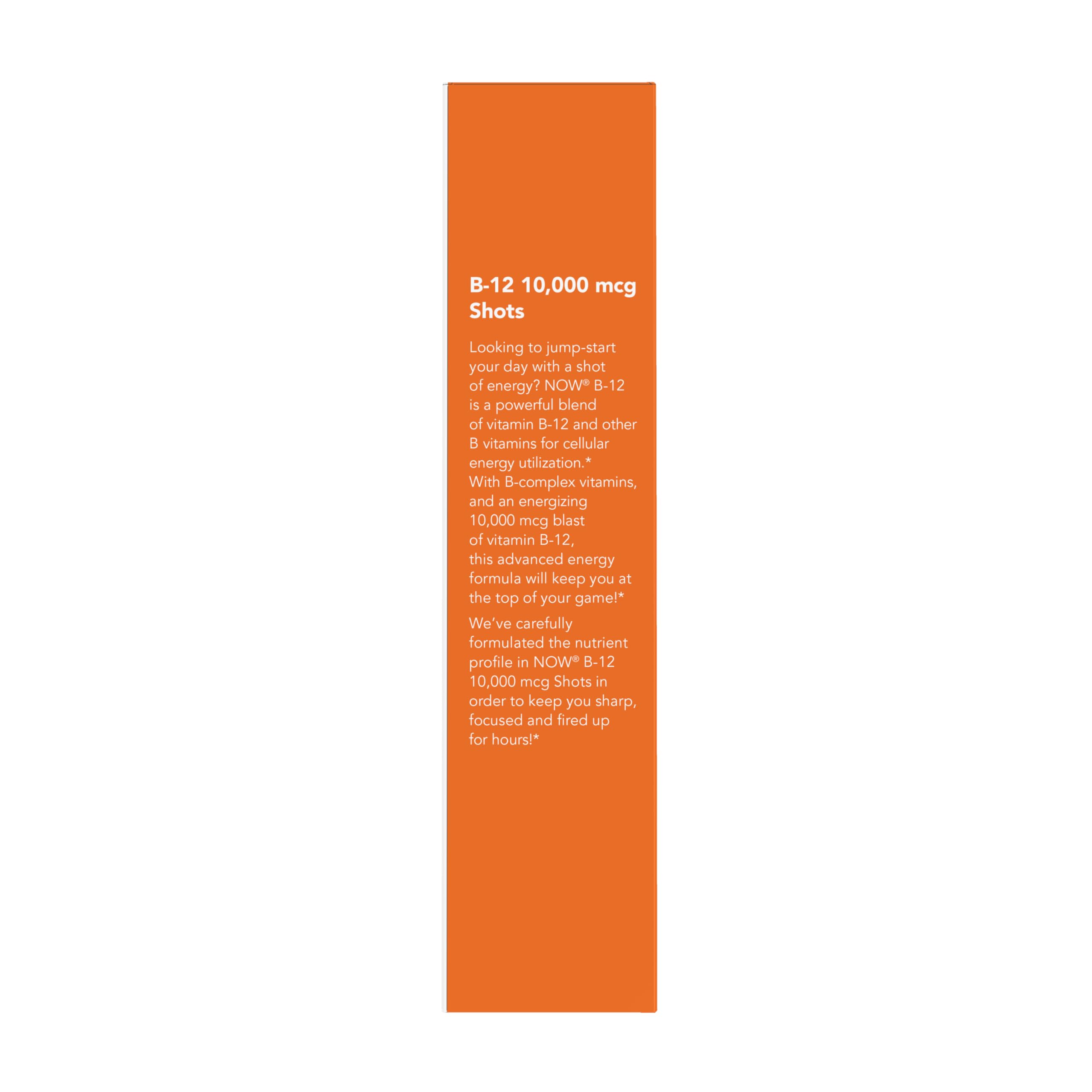 NOW Foods primer plano de etiqueta con información de vitaminas B, claridad informativa
