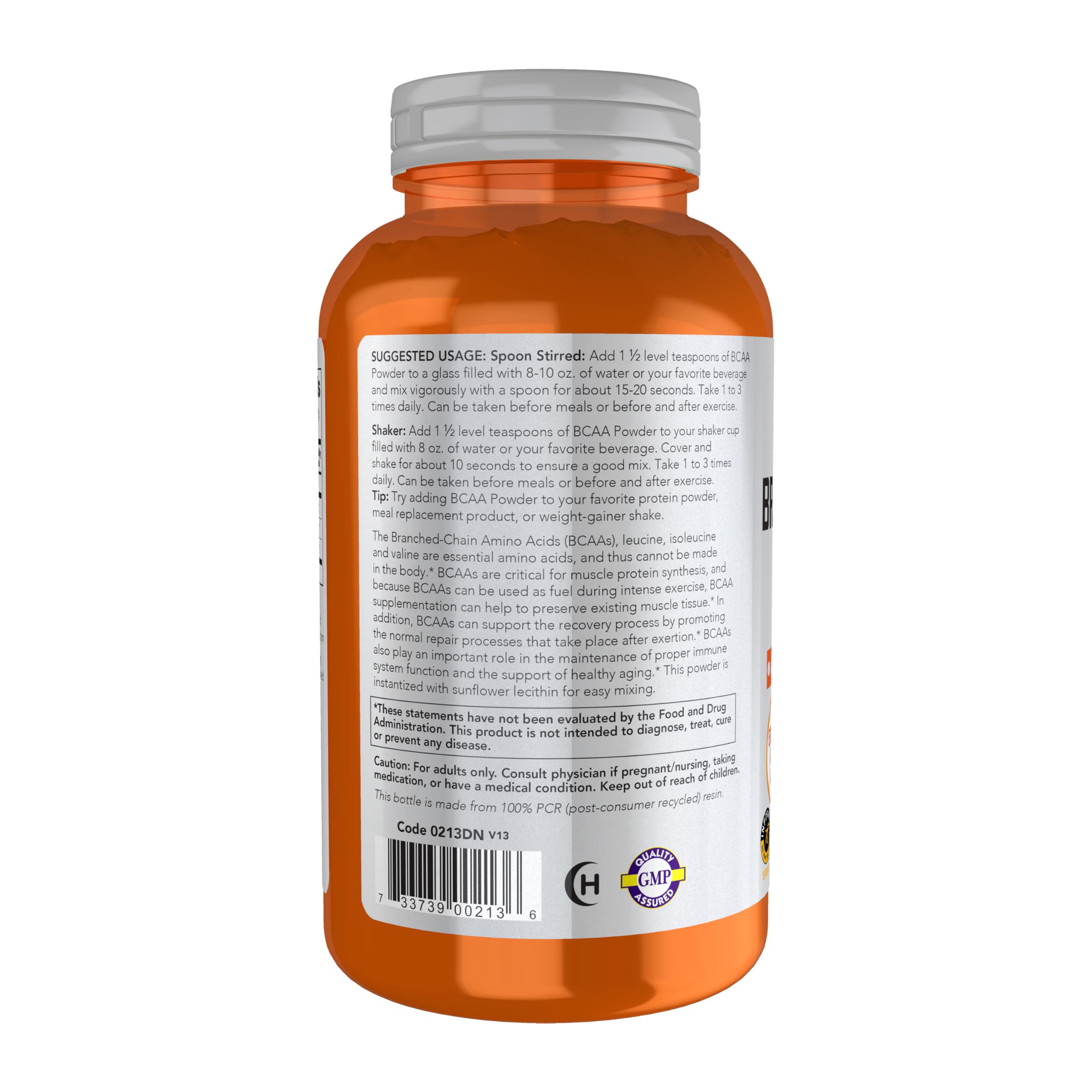 NOW Foods primer plano del polvo instantizado, fácil disolución